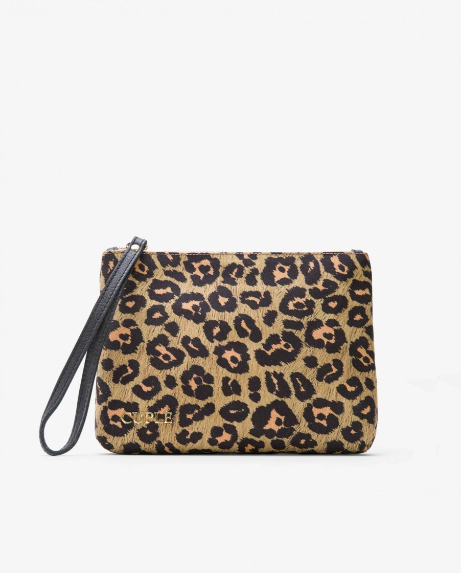 Cuple Cartera Ultrasuede Animal Print Clearance