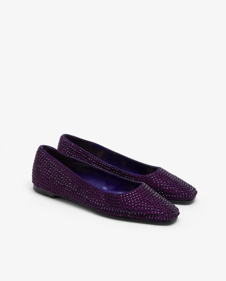 Cuple Bailarina Strass Morado New