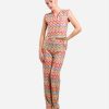 Cuple Pantalon Campana Crochet Multicolor Clearance