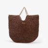 Cuple Bolso Capazo Rafia Marron New