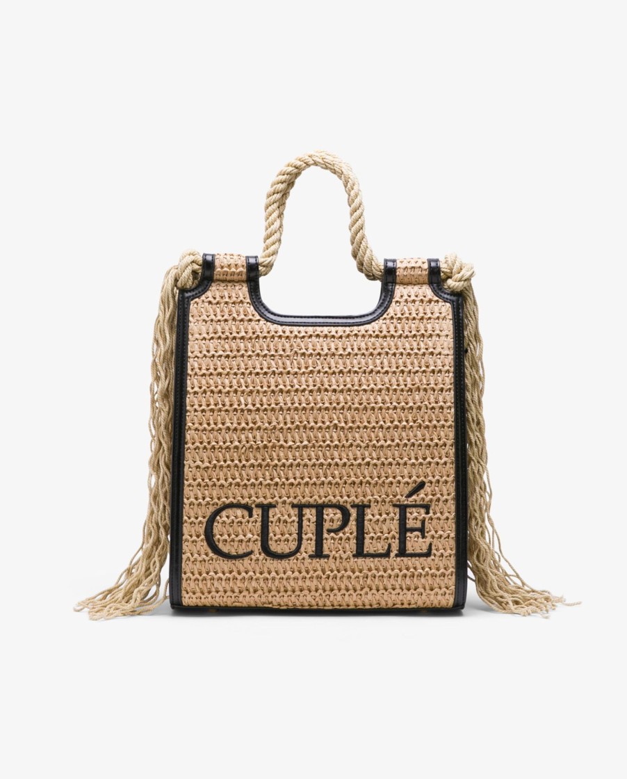 Cuple Shopper Rafia Beig New