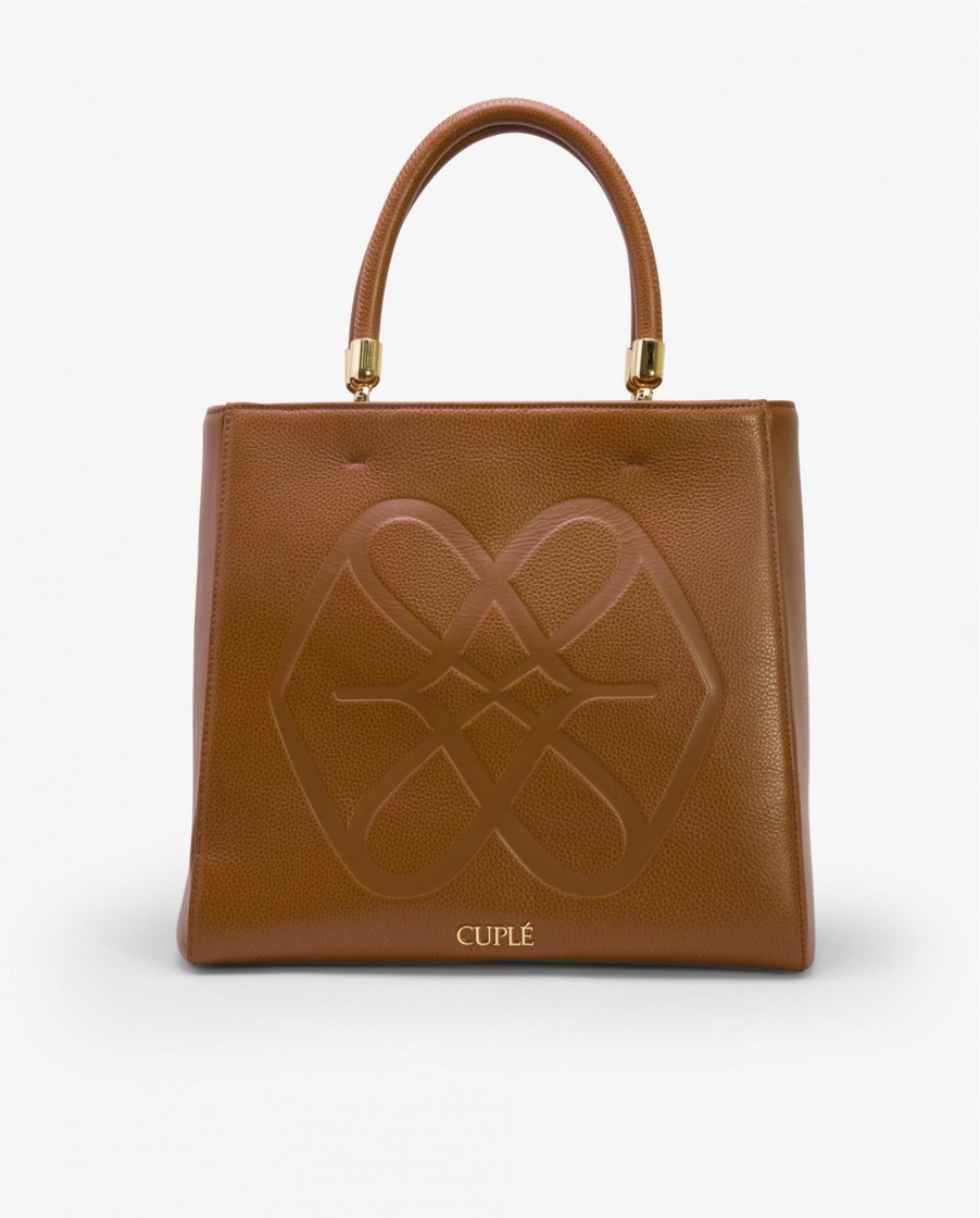 Cuple Bolso Tote Logo Tecnopiel Cuero Hot