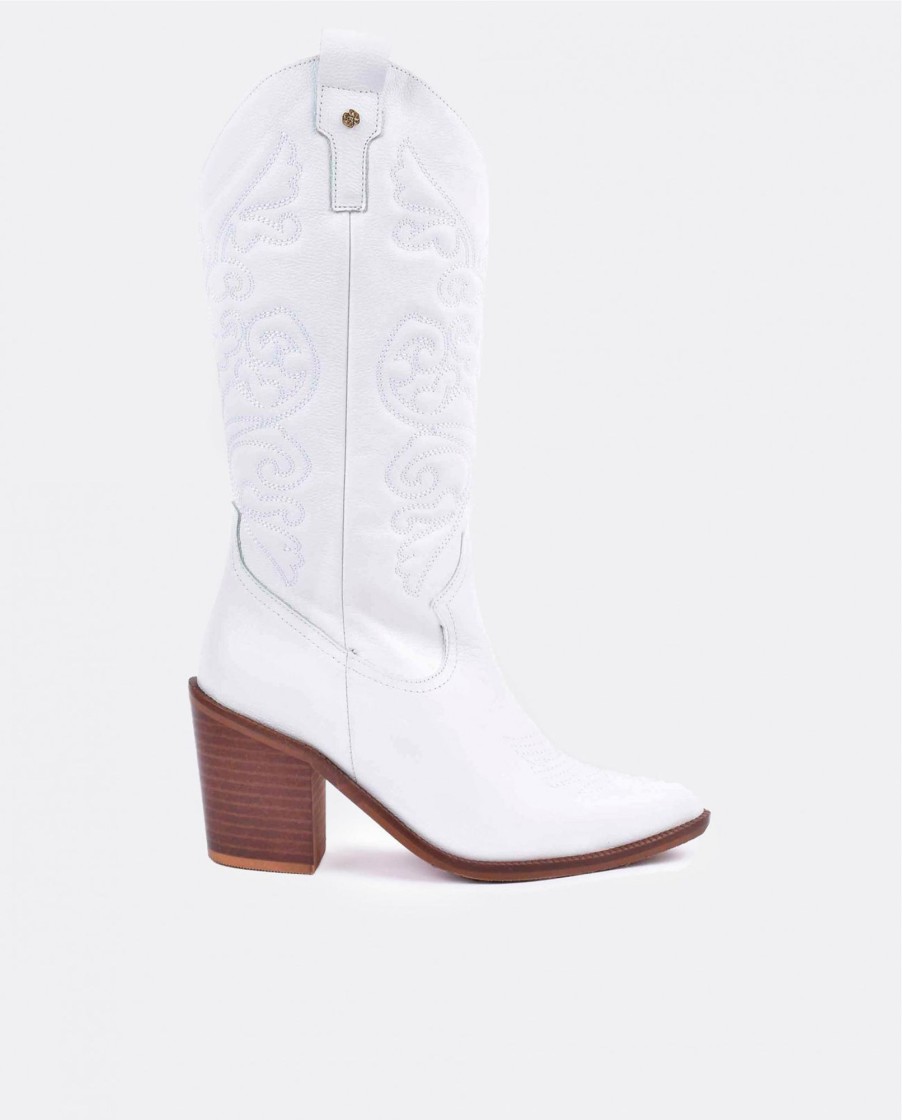 Cuple Bota Cow Napa Blanco Online