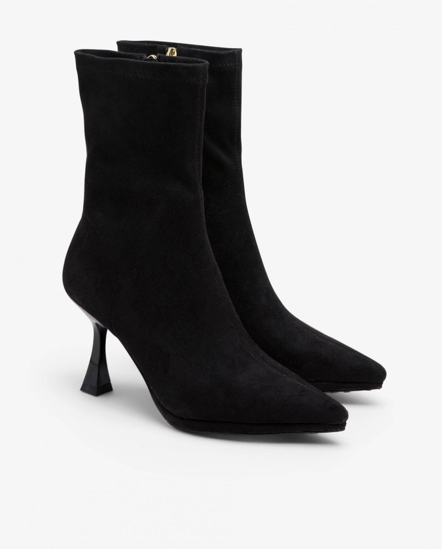 Cuple Botin T/A Ultrasuede Strech Negro Hot