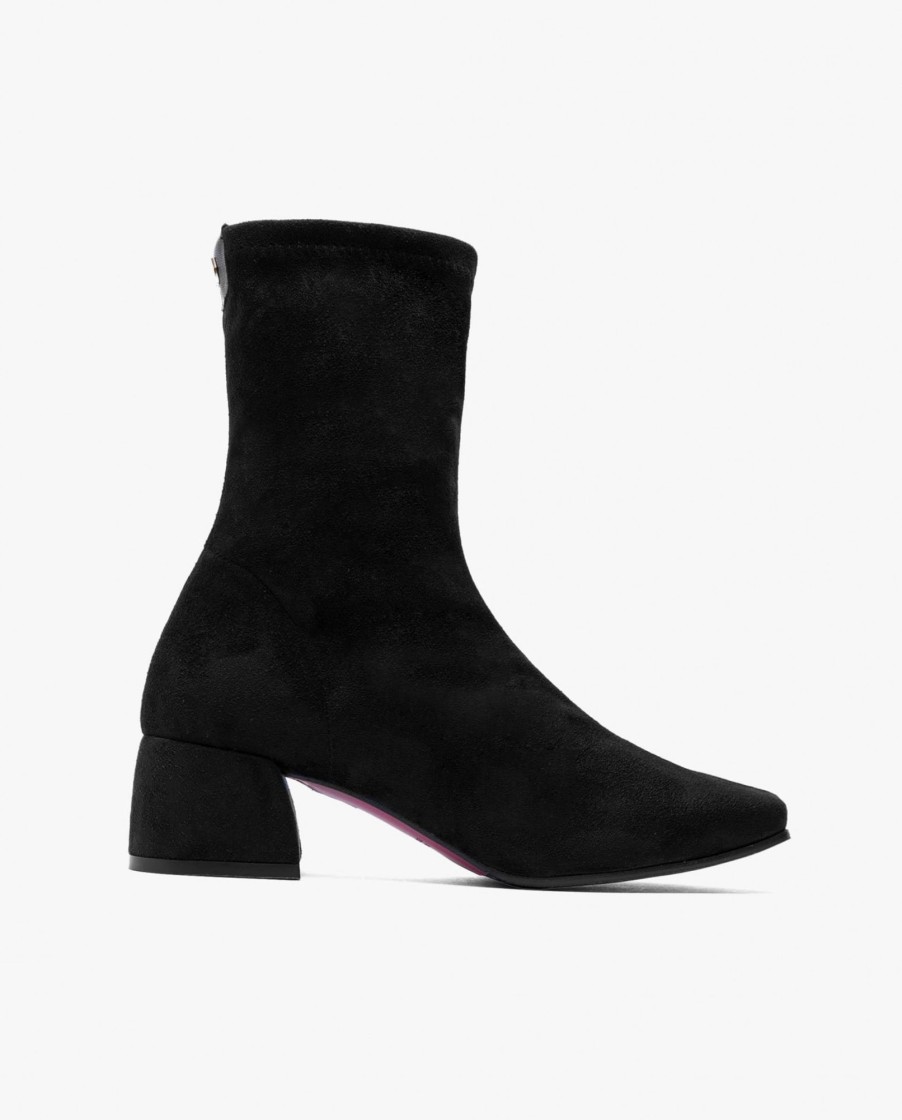 Cuple Botin Ultrasuede Strech Negro Clearance