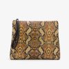 Cuple Cartera Mano Mediana Serpiente Mostaza Online