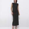 Cuple Vestido Midi Punto Negro Online