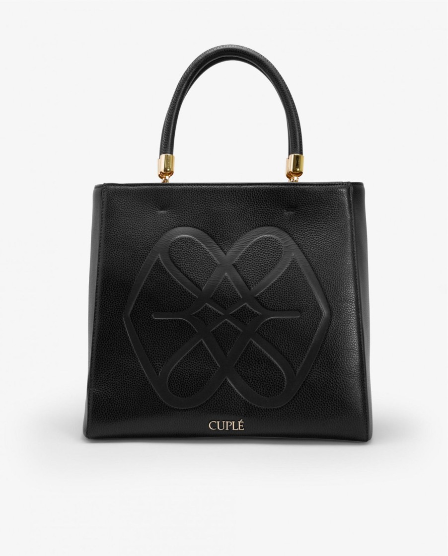 Cuple Bolso Tote Logo Tecnopiel Negro Hot