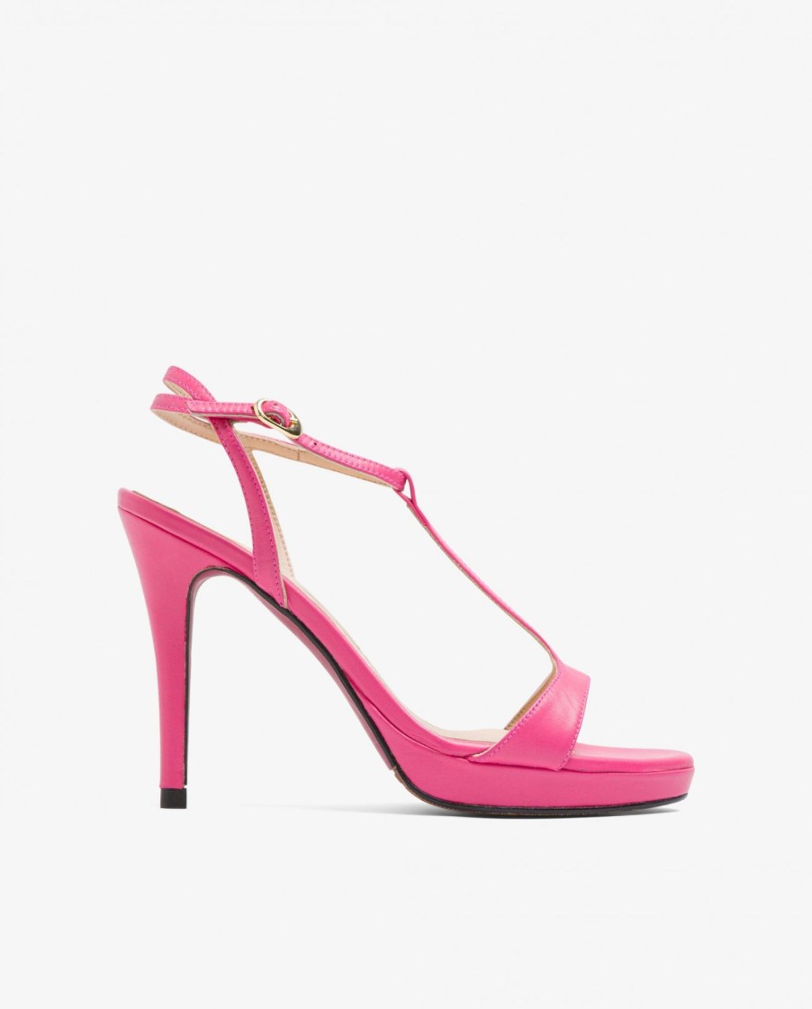 Cuple Sandalia Gema Napa Fucsia New