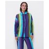 Cuple Camisa Oversize Algodon Rayas Azul Online