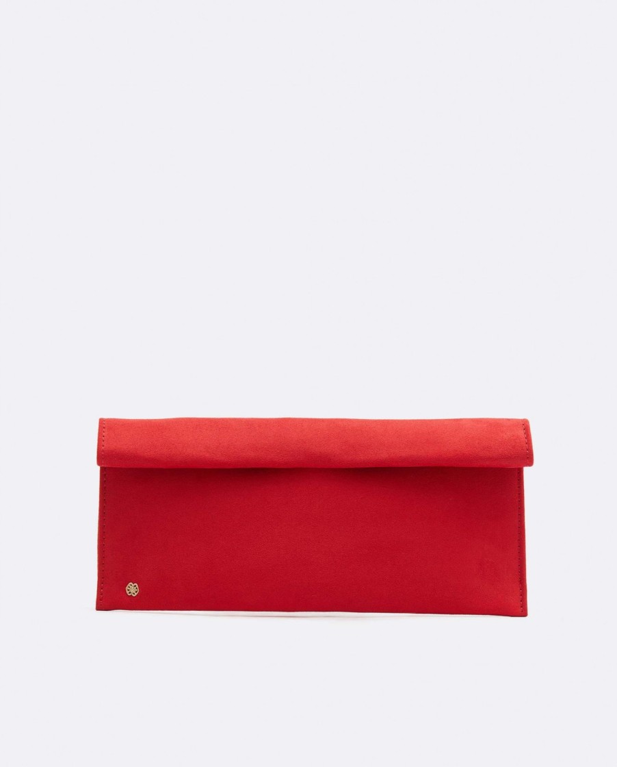 Cuple Cartera Iman Ultrasuede Rojo Hot