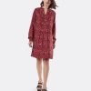 Cuple Vestido Textil Leopardo Rojo Best