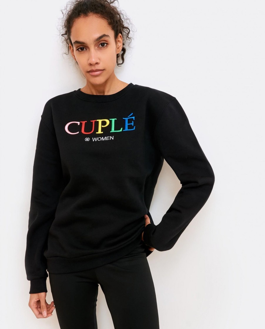 Cuple Sudadera Punto Sudadera Negro Hot