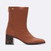 Cuple Botin Punta Cuadrada Napa Marron Hot