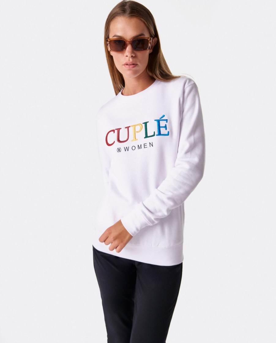 Cuple Sudadera Punto Sudadera Blanco Wholesale