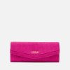 Cuple Cartera Mano Solapa Textil Fucsia Clearance