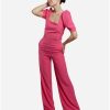 Cuple Pantalon Campana Crep Fucsia Online