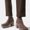 Cuple Botin Plataforma Ultrasuede Strech Vison New