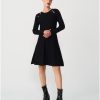 Cuple Vestido Corto Perlas Punto Negro Online