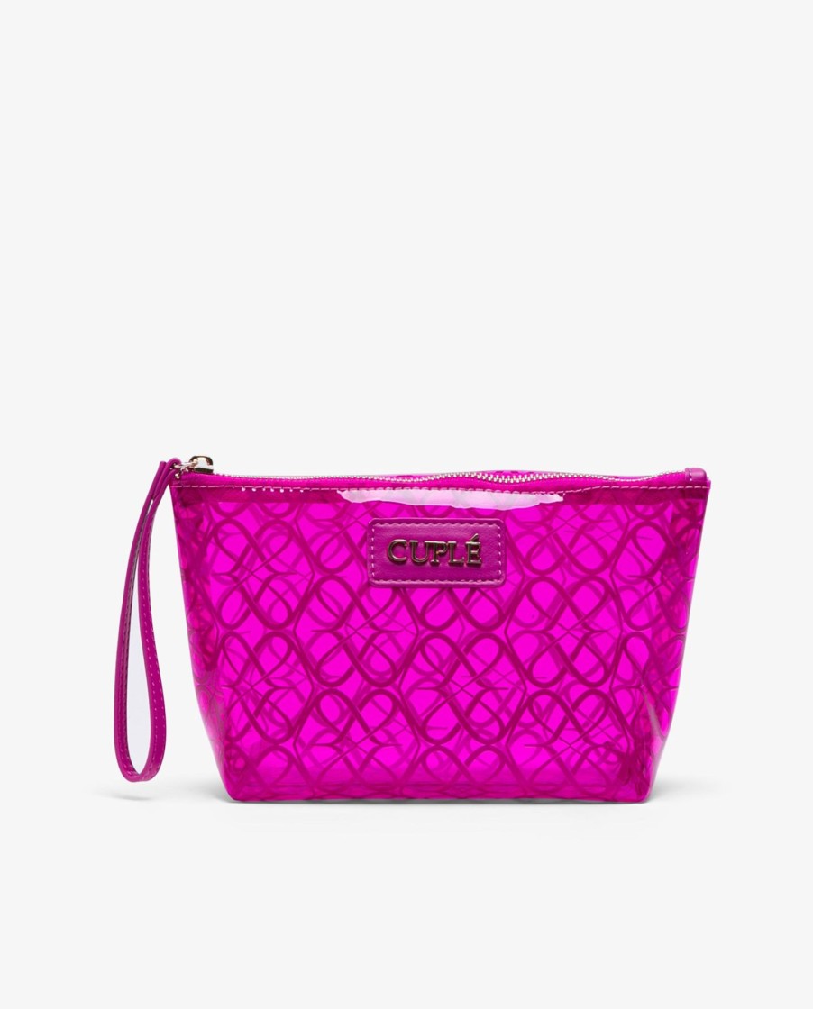 Cuple Bolso Mano Vinilo Fucsia Clearance