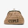 Cuple Clutch Rafia Beig Online