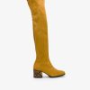 Cuple Bota Mosquetera Strech Ultrasuede Strech Amarillo Best