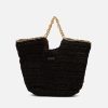 Cuple Bolso Capazo Rafia Negro Hot